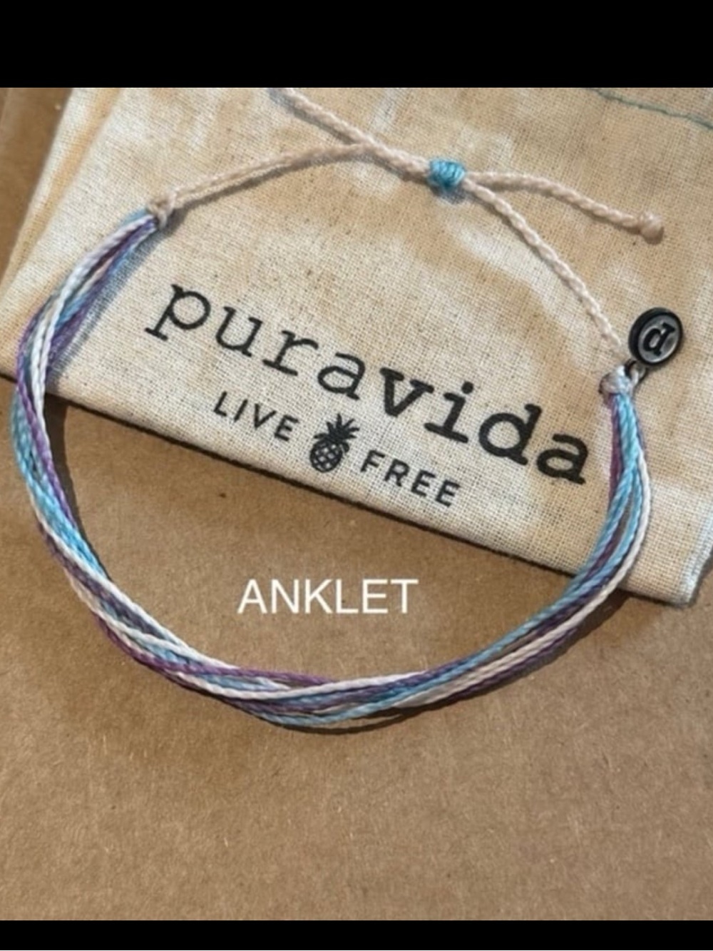 PURA VIDA Anklet Pinky Promise NEW! Adjustable! Unisex